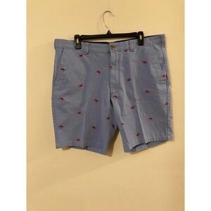 Men’s Club Room Shorts Blue with Red‎ Crabs Preppy Nautical size 36